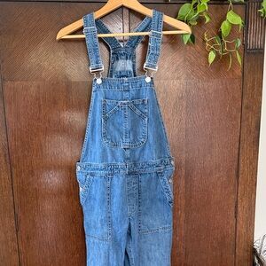 GAP Blue Medium Wash Denim Overalls – Women’s XS